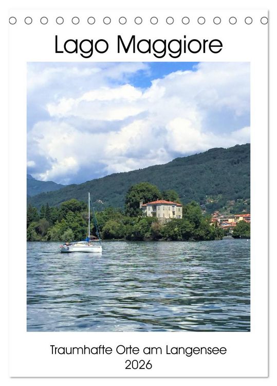 Produktbild: Traumhafter Lago Maggiore (Tischkalender 2026 DIN A5 hoch), CALVENDO Monatskalender