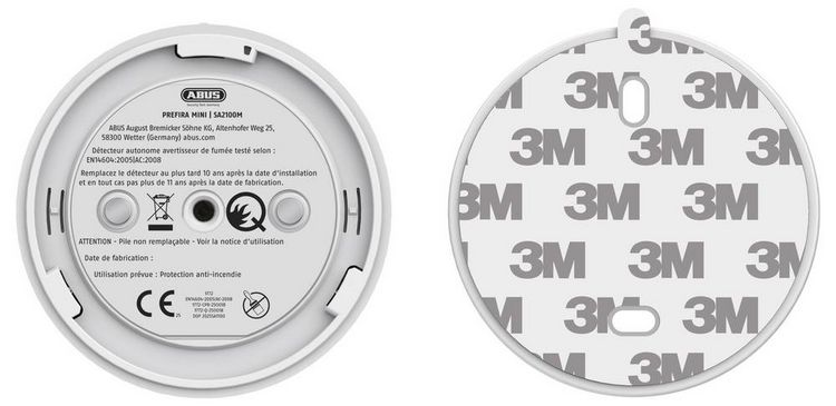 Produktbild: ABUS PREFIRA Mini Plus Rauchwarnmelder (&Oslash; x H) 70mm x 44mm