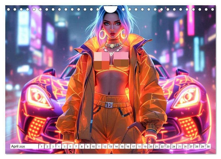 Produktbild: Cars & Girls (Wandkalender 2026 DIN A4 quer), CALVENDO Monatskalender