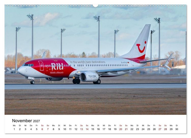 Produktbild: Boeing 737 - Die Baby Boeing (hochwertiger Premium Wandkalender 2027 DIN A2 quer), Kunstdruck in Hochglanz