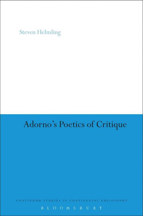 Produktbild: Adorno's Poetics of Critique