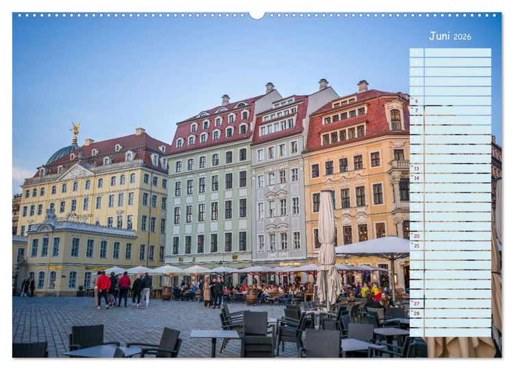 Produktbild: Dresden an der Elbe - Der Planer (hochwertiger Premium Wandkalender 2026 DIN A2 quer), Kunstdruck in Hochglanz