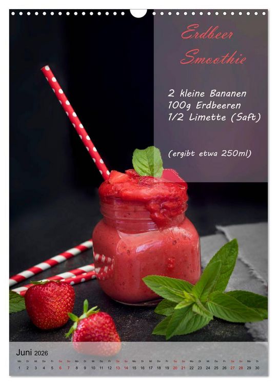 Produktbild: Smoothies zum Selbermachen (Wandkalender 2026 DIN A3 hoch), CALVENDO Monatskalender