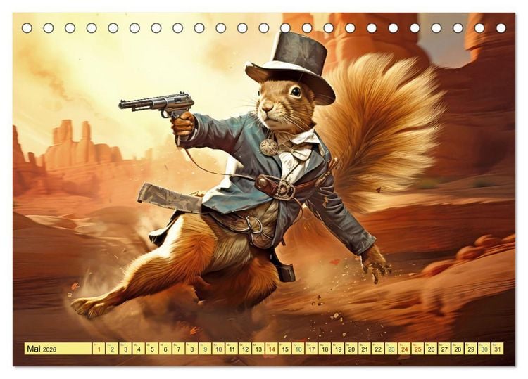 Produktbild: Eichh&ouml;rnchen im Erlebnishunger (Tischkalender 2026 DIN A5 quer), CALVENDO Monatskalender