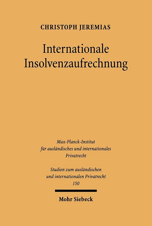 Produktbild: Internationale Insolvenzaufrechnung