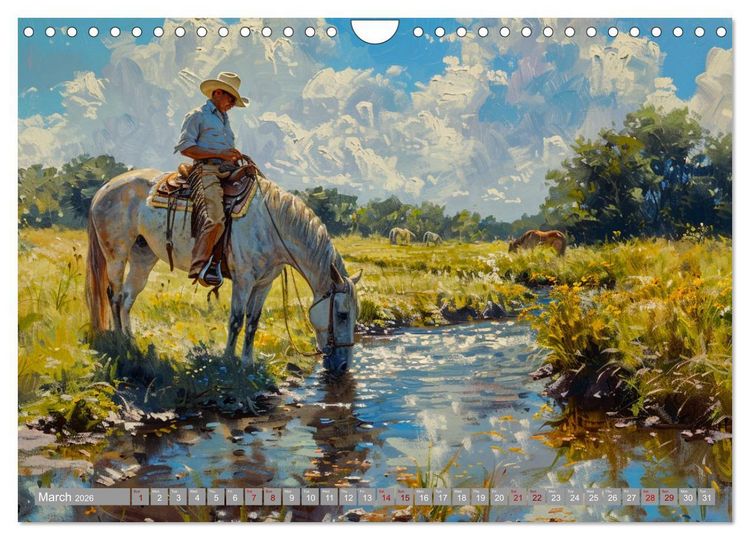 Produktbild: Horses, Power and Freedom (Wall Calendar 2026 DIN A4 landscape), CALVENDO 12 Month Wall Calendar