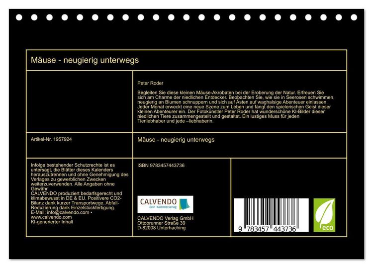 Produktbild: M&auml;use - neugierig unterwegs (Tischkalender 2026 DIN A5 quer), CALVENDO Monatskalender