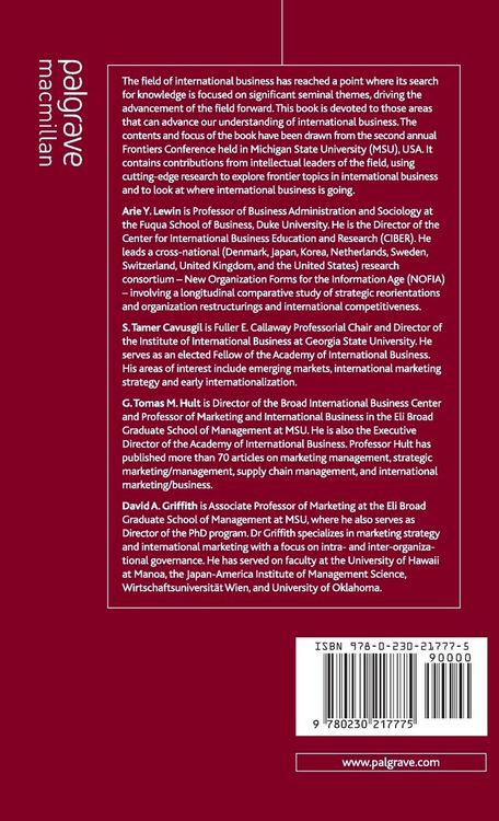 Produktbild: Thought Leadership in Advancing International Business Research