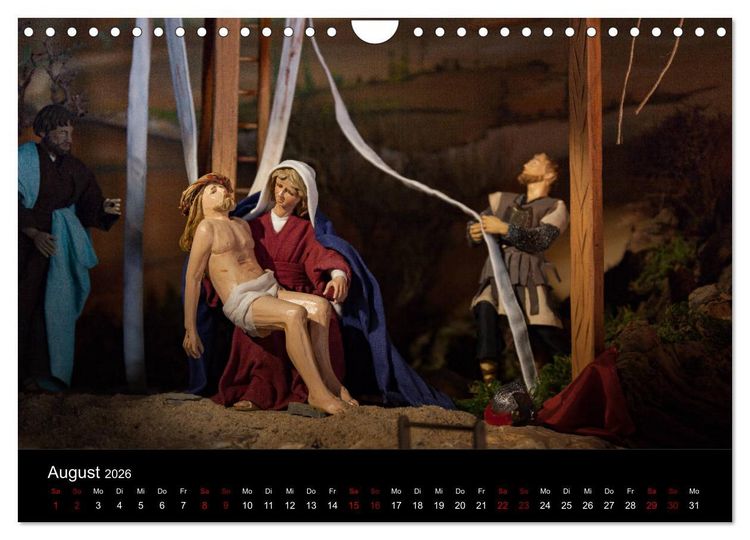 Produktbild: Passionskrippen (Wandkalender 2026 DIN A4 quer), CALVENDO Monatskalender