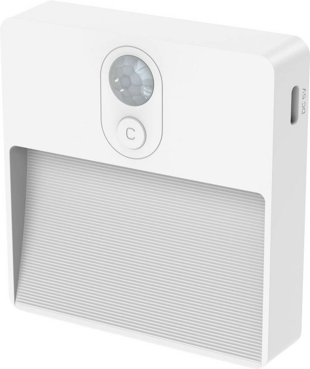 Produktbild: Ansmann Sensor-Nachtlicht NL5R wiederaufladbar 1600-0481 Nachtlicht mit Bewegungsmelder Rund LED Warmwei&szlig; Wei&szlig;