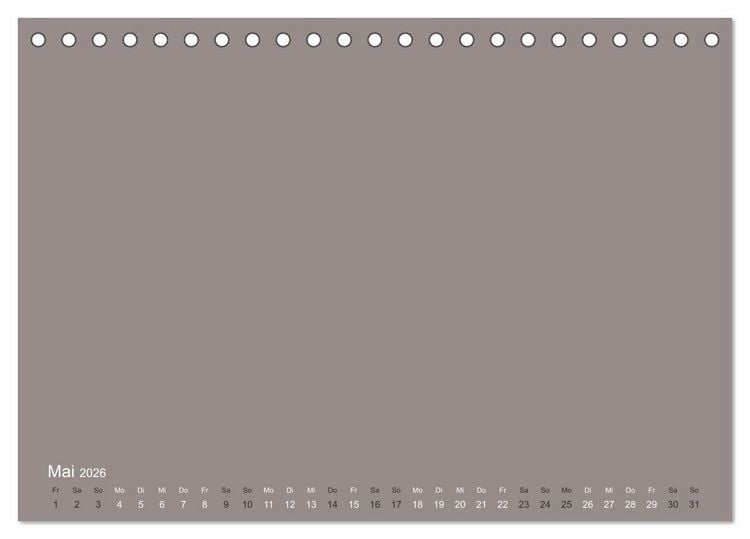 Produktbild: DIY Bastel-Kalender -Erdige Pastell Farben- Zum Selbstgestalten (Tischkalender 2026 DIN A5 quer), CALVENDO Monatskalender