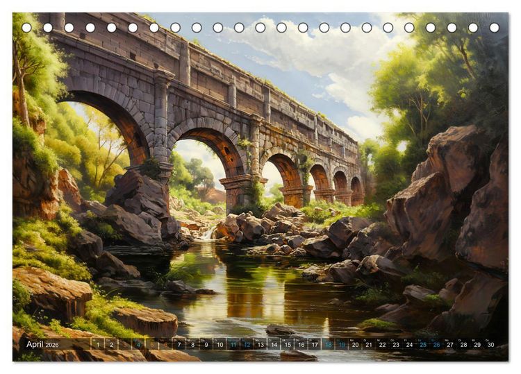 Produktbild: R&ouml;misches Leben - Antikes Stadtleben im R&ouml;mischen Imperium (Tischkalender 2026 DIN A5 quer), CALVENDO Monatskalender