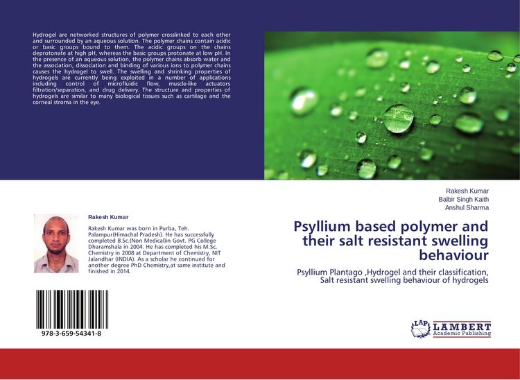 Produktbild: Psyllium based polymer and their salt resistant swelling behaviour