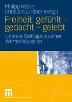 Produktbild: Freiheit: gef&uuml;hlt - gedacht - gelebt