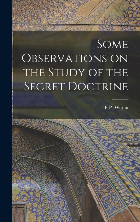 Produktbild: Some Observations on the Study of the Secret Doctrine