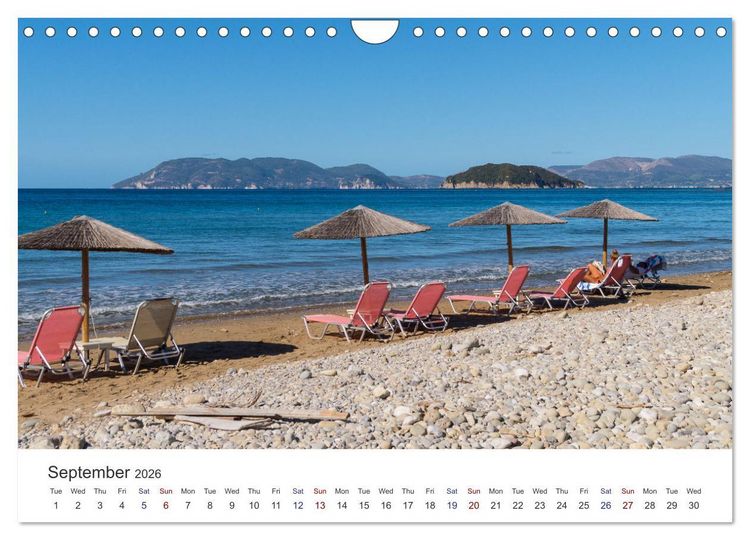 Produktbild: Zakynthos - the Lovely Island (Wall Calendar 2026 DIN A4 landscape), CALVENDO 12 Month Wall Calendar