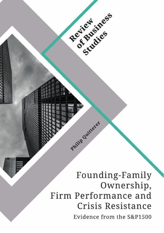 Produktbild: Founding-Family Ownership, Firm Performance and Crisis Resistance