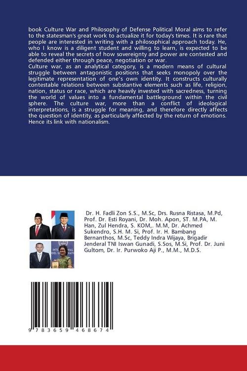Produktbild: Culture War And Philosophy Of Defense Political Moral