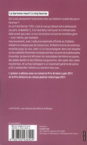 Produktbild: La baronne meurt &agrave; cinq heures. Voltaire m&egrave;ne l'enqu&ecirc;te
