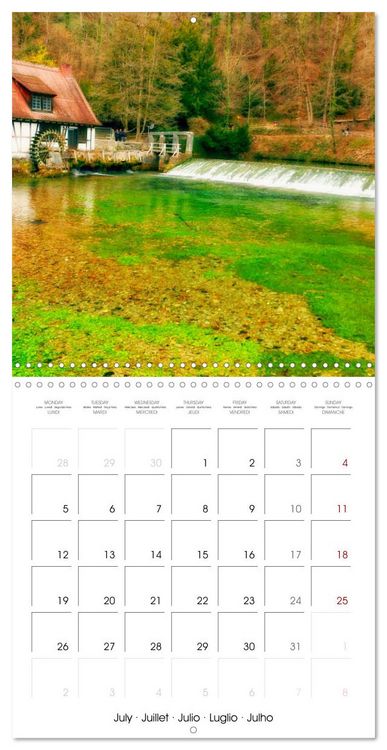 Produktbild: South Germany- Visiting the beautiful village Blaubeuren in the Swabian Alps (Wall Calendar 2027 12 &times; 12 Inch) CALVENDO 12 Month Wall Calendar