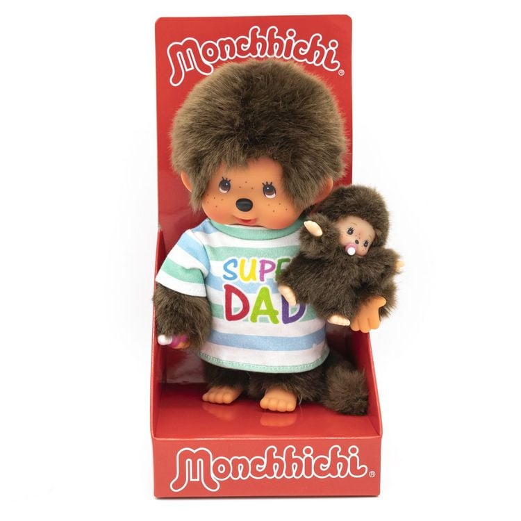 Produktbild: Monchhichi 20cm Super Dad + Baby