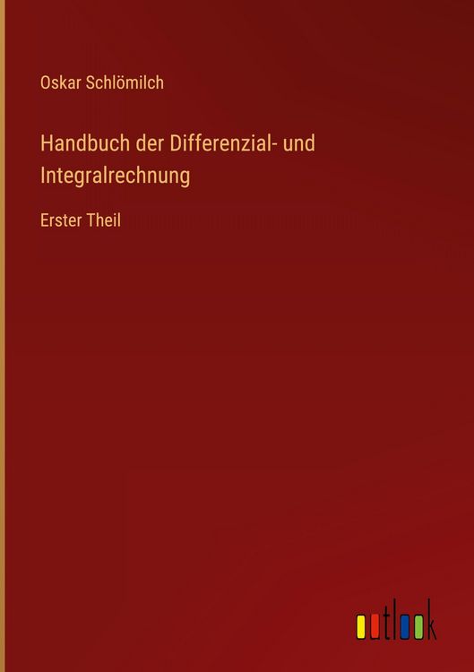 Produktbild: Handbuch der Differenzial- und Integralrechnung