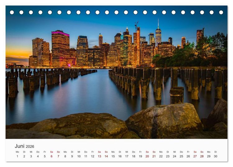 Produktbild: New York - Eine Weltstadt (Tischkalender 2026 DIN A5 quer), CALVENDO Monatskalender