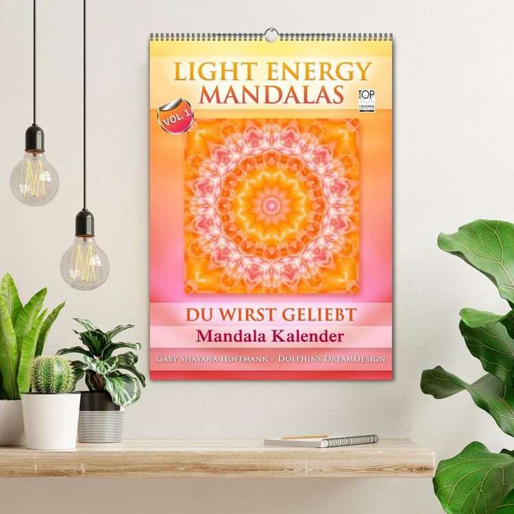 Produktbild: Light Energy Mandalas - Kalender - Vol. 1 (Wandkalender 2026 DIN A2 hoch), CALVENDO Monatskalender