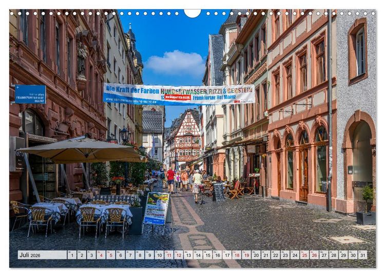 Produktbild: Mainz - Lebensfreude in RheinKultur (Wandkalender 2026 DIN A3 quer), CALVENDO Monatskalender