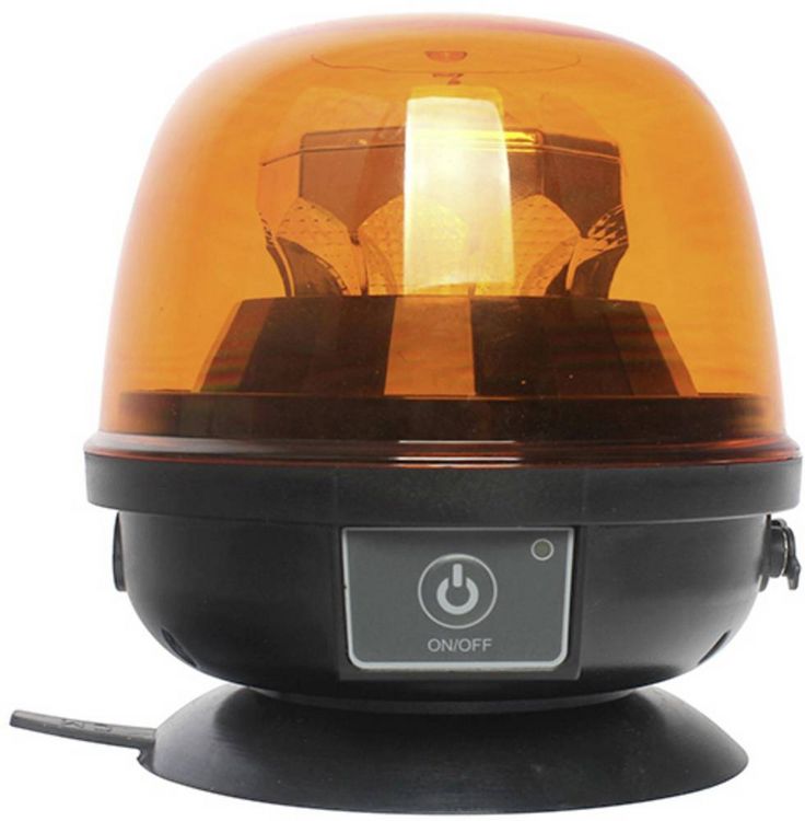 Produktbild: SecoR&uuml;t Rundumleuchte 95003 12 V/DC, 24 V/DC akkubetrieben Magnet-Befestigung, Magnetfu&szlig;, Saugnapf Orange