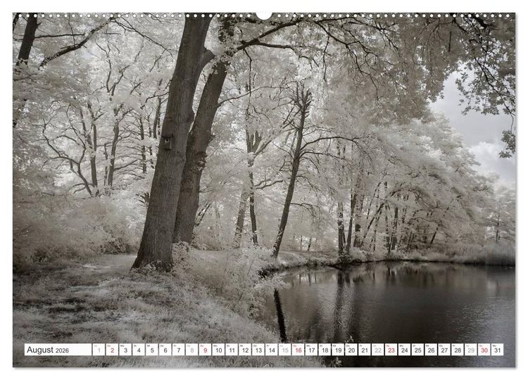 Produktbild: Zauberhafte Infrarot-Fotografie (hochwertiger Premium Wandkalender 2026 DIN A2 quer), Kunstdruck in Hochglanz