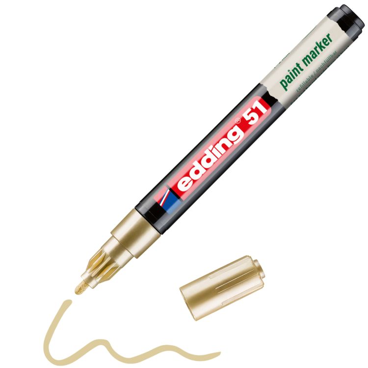 Produktbild: Edding 51 EcoLine 4-51-053 Lackmarker Gold 1 mm, 2mm