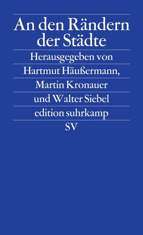 Produktbild: An den R&auml;ndern der St&auml;dte