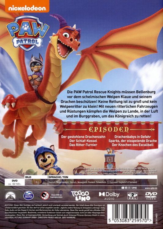 Produktbild: PAW Patrol: Rescue Knights