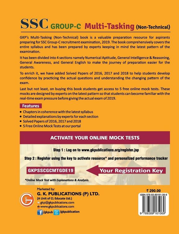 Produktbild: SSC 2019 Group C Multi-Tasking (Non Technical) - Guide