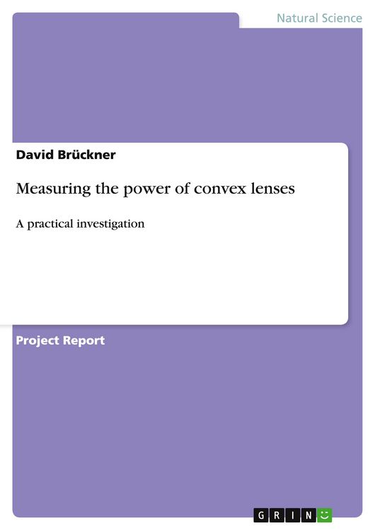 Produktbild: Measuring the power of convex lenses