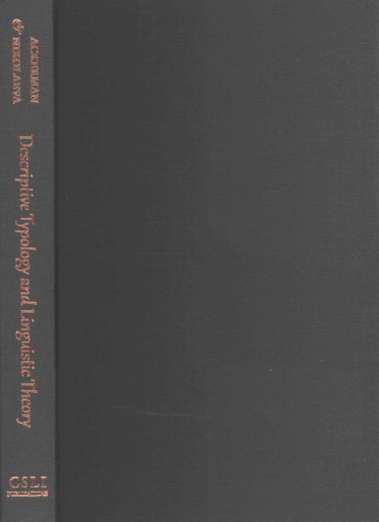 Produktbild: Descriptive Typology and Linguistic Theory: A Construction-Theoretic Study in Morphosyntax Relative Clauses