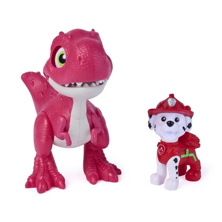 Produktbild: PAW Patrol: Der Dino Film, Roaring Pups, Marshall & Rhubarb Dino-Figur