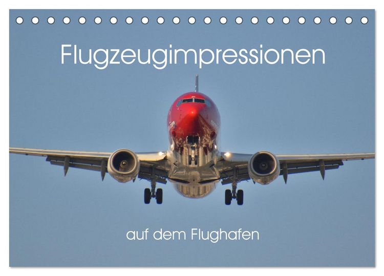 Produktbild: Flugzeugimpressionen auf dem Flughafen (Tischkalender 2026 DIN A5 quer), CALVENDO Monatskalender