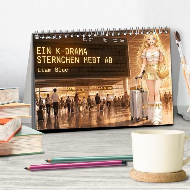 Produktbild: Ein K-Drama Sternchen hebt ab (Tischkalender 2027 DIN A5 quer), CALVENDO Monatskalender
