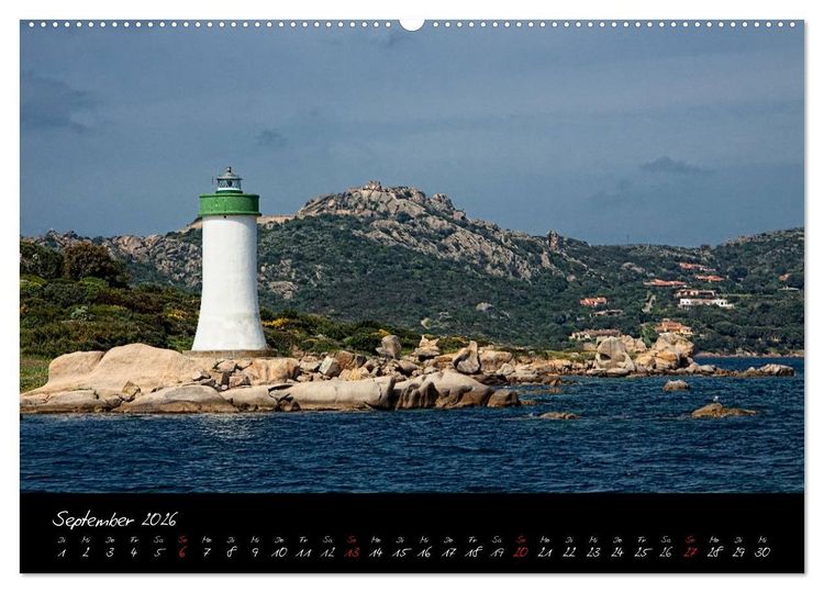 Produktbild: Blaues Sardinien (hochwertiger Premium Wandkalender 2026 DIN A2 quer), Kunstdruck in Hochglanz
