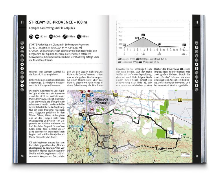 Produktbild: KOMPASS Wanderf&uuml;hrer Provence, 55 Touren