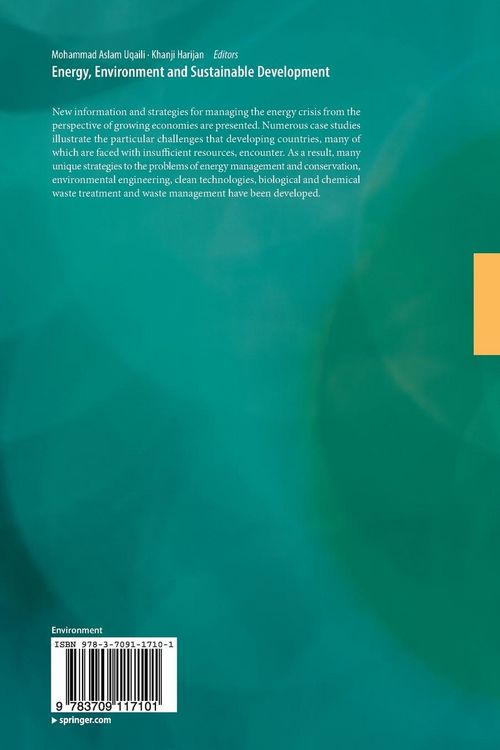 Produktbild: Energy, Environment and Sustainable Development