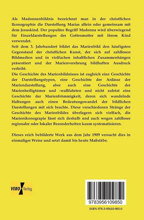 Produktbild: Die Madonna in ihrer Verherrlichung durch die bildende Kunst