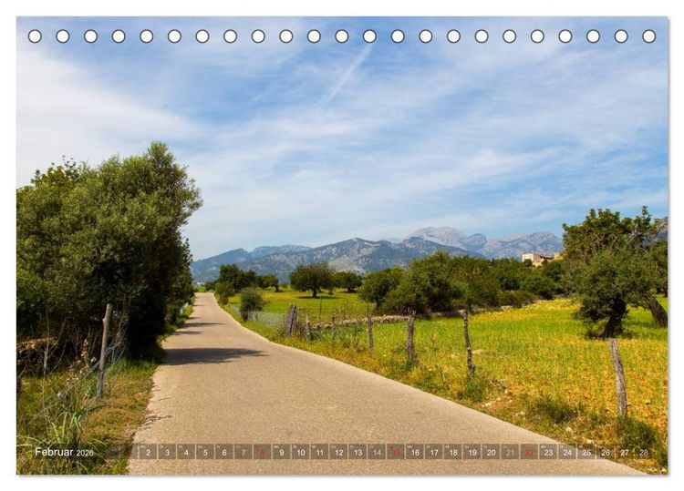 Produktbild: Mallorca: Die sch&ouml;nsten Landschaften f&uuml;r Rennradfahrer (Tischkalender 2026 DIN A5 quer), CALVENDO Monatskalender