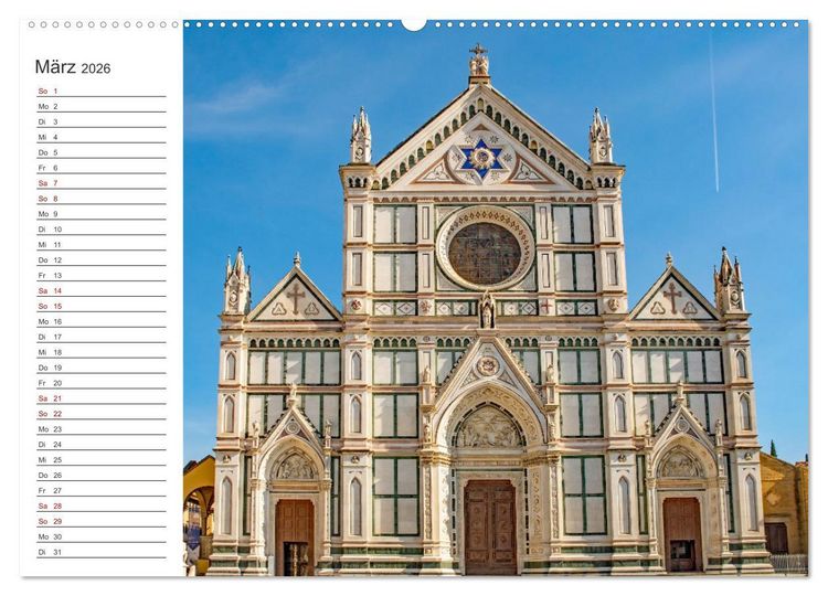 Produktbild: Florenz - Impressionen (hochwertiger Premium Wandkalender 2026 DIN A2 quer), Kunstdruck in Hochglanz