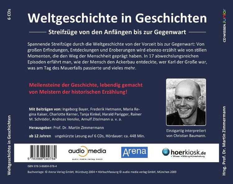 Produktbild: CD WISSEN Junior - Weltgeschichte in Geschichten