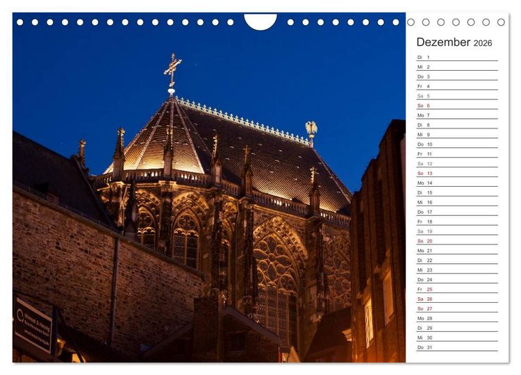 Produktbild: Kaiserstadt Aachen (Wandkalender 2026 DIN A4 quer), CALVENDO Monatskalender
