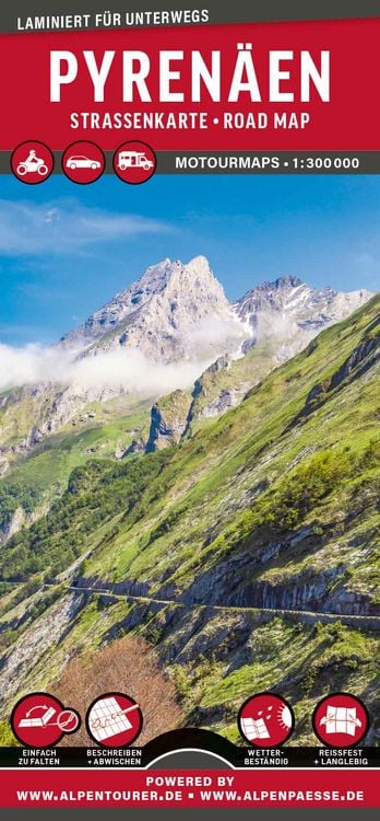 Produktbild: MoTourMaps Pyren&auml;en (Frankreich - Spanien) 1:300.000