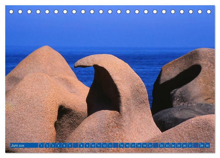 Produktbild: Frankreichs Westen &ndash; Normandie und Bretagne (Tischkalender 2026 DIN A5 quer), CALVENDO Monatskalender